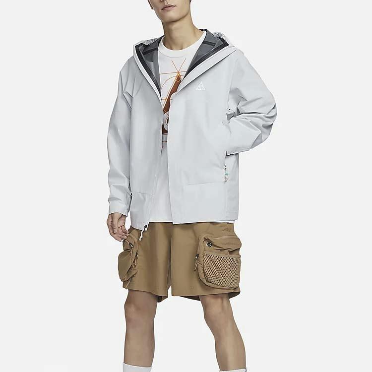 Nike ACG Storm-FIT Solid Full Zip Casual Jacket Men Outerwear Gray DV9416-025