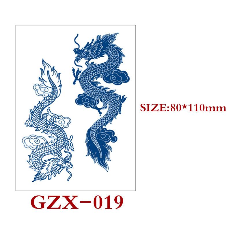 Herbal Semi-Permanent Tattoo Sticker, Semi-Permanent Tattoo Sticker, Waterproof, Sweat-Proof Tattoo