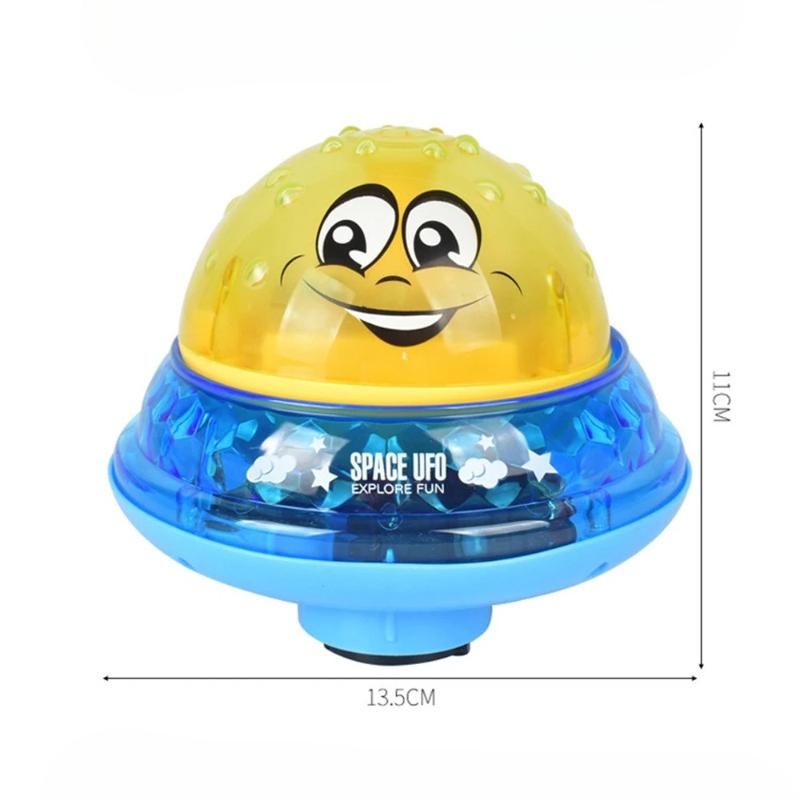 Bebek Banyo Oyuncakları Elektrikli İndüktif Su Püskürtme Topu Işıklı Banyo Küveti Yüzme Oyuncakları Küçük Çocuk Bebek Çocuklar İçin