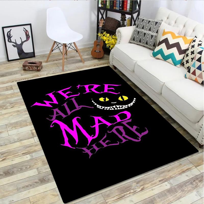Cheshire Cat Rug Carpet Office Decorative Carpet For Living Room Bedroom Door Mat Floor Rug Computer Chair Area Rug