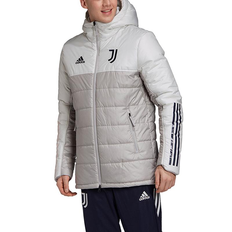 Adidas Pánská bunda s kapucí Juventus Color Block Šedá FR4250