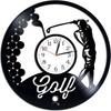 Golf Art Lp Vinyl Retro Record Wall Clock Modern Home Decoration Living Room Study Men's Sports Birthday Gift Golf Wall Watch
