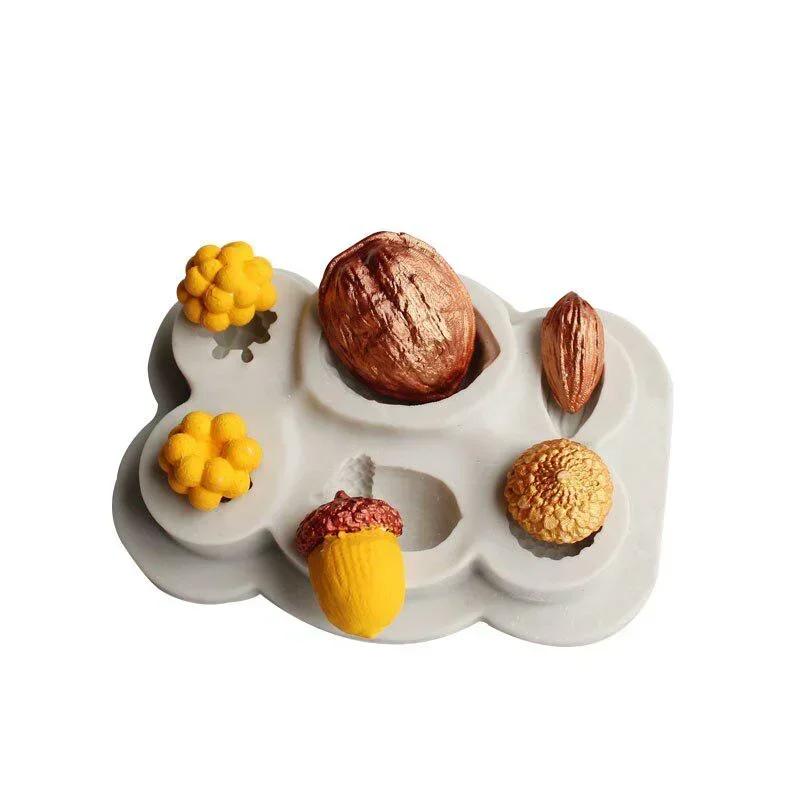 Christmas Pine Nut Silicone Mold Dessert Chocolate Lace Decoration DIY Cake Pastry Candy Molds Kitchen Resin Baking Tool