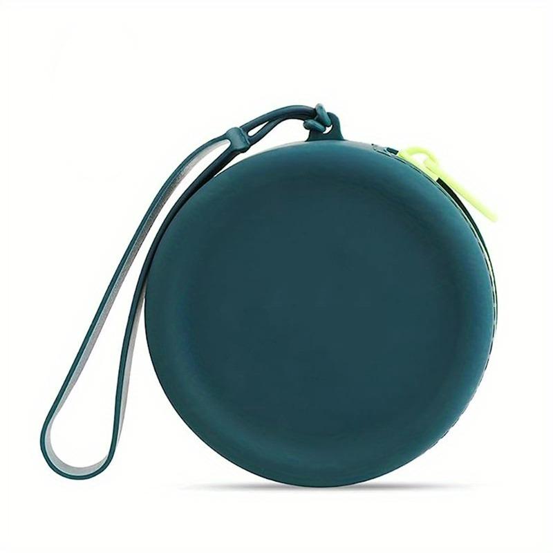 

1Pcs Pet Supplies Silicone Dog Food Bag Outdoor Training Dog Training Dog Treat Training Pouch Waterproof Dog Snack Training Bag темно-зеленого