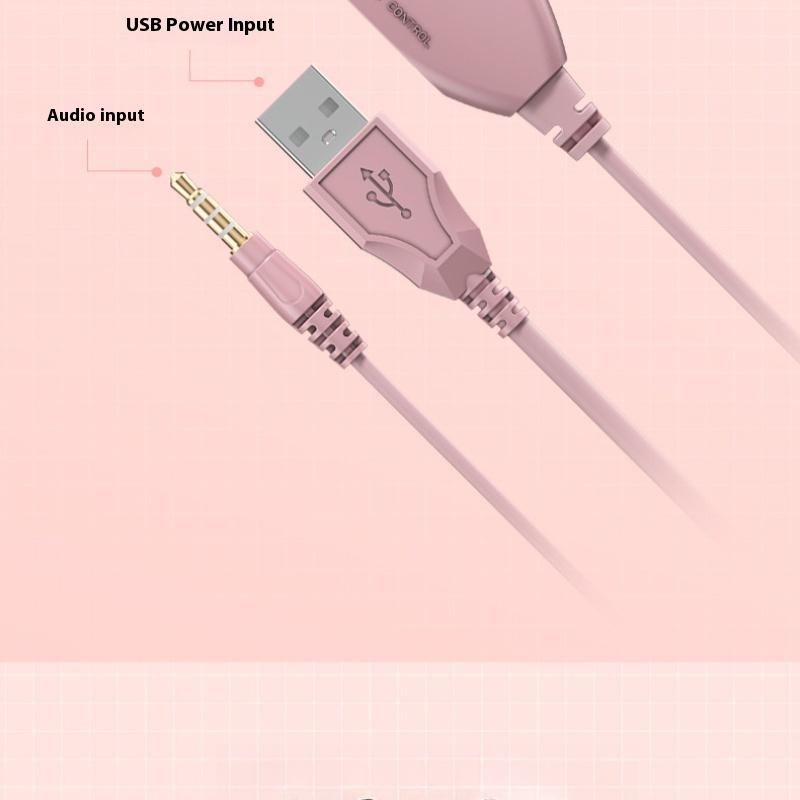 Head-mounted E-sports Game USB Wired Headset RGB Magic Light Effect Computer Headset