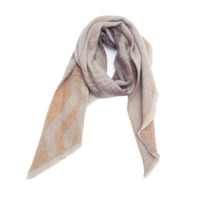Diagonal Scarf Fashion Women Shawl Yarn Rhombus Shawl Circle Keep Warm