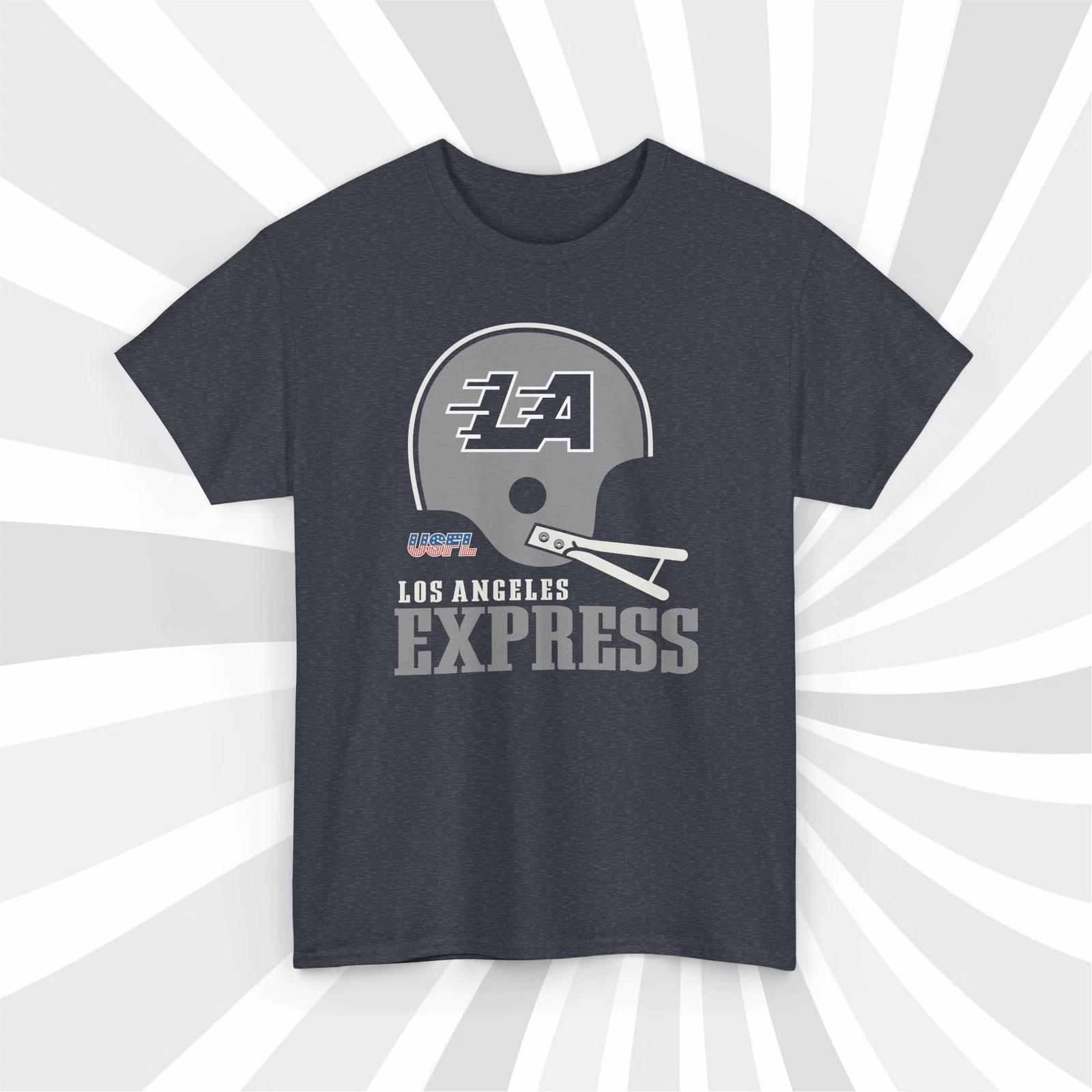 Los Angeles Express 1983 USFL Vintage Football Navy Heather T shirt - Rams L