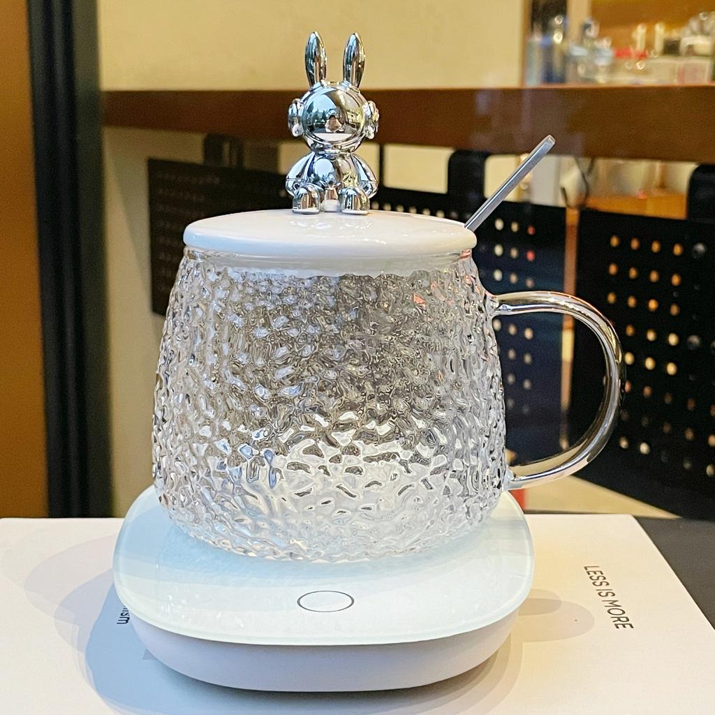 Glastassen für Mädchen mit hochwertigen Wasserbechern für hochtemperaturbeständige Becher mit Deckel für Paare