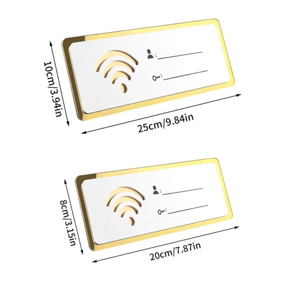 Acrylic WIFI Password Board Handwriting WIFI Signage WIFI Signs Plaques  Hotel
