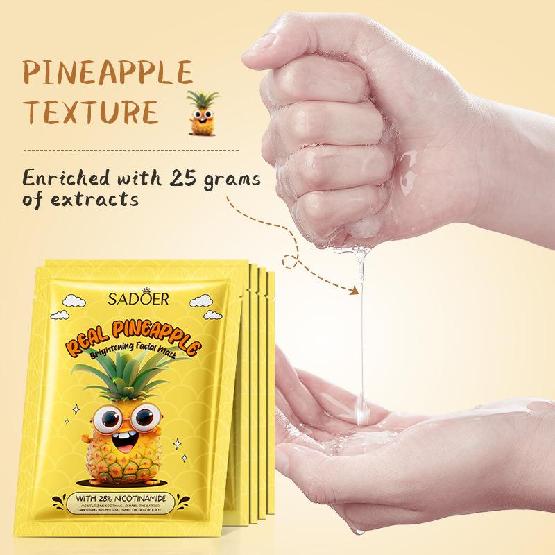 8pcs SADOER Fresh Fruits Face Mask Facial Skincare Moisturizing Brightening Firming Hydrating Facial Masks for Face Skin Care