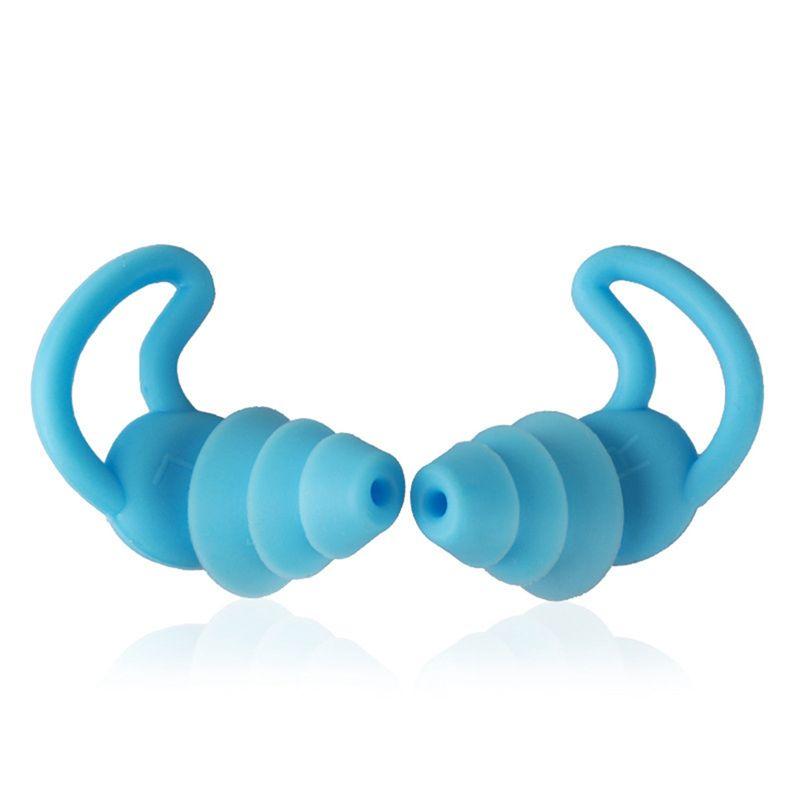 

AEE2-1 Pair Earplugs Comfortable Cone-Shaped Travel Sleep Noise-Proof Earplugs Sleep Sound Ear Protection синий