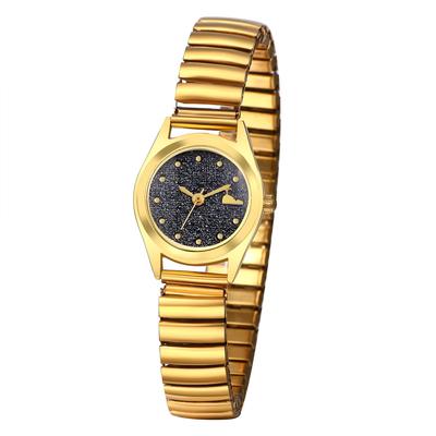 Cute Waterproof Gold Analog One Size Fits Stainless Steel Stylish Quartz Gold Perfect Gift for Day Women's Watch Display, Most, Strap, Bracelet,