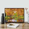 Full Round Diamond Painting Landscape Fallen Leaves Diamond Art Embroidery Scenery Home Decor 30x40cm/12x16inch