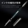 KeyUnity KP02 Fountain Titanium Alloy Fine for Writing Perfect Anniversary Present Pen, Nib, Refillable, Silver, & Journaling, Gift,