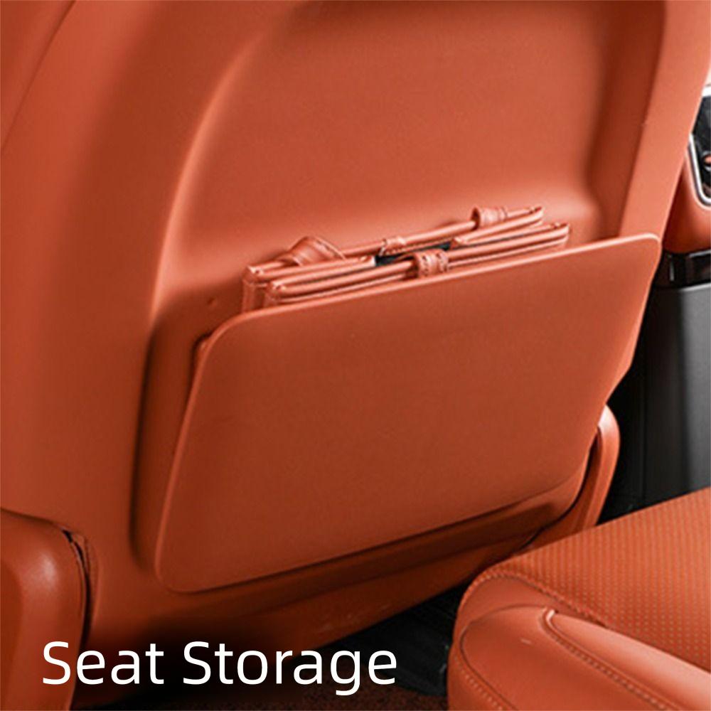 Leather Foldable Car Trash Bin Waterproof Car Backseat Storage Box Car Garbage Bin Car Supplies