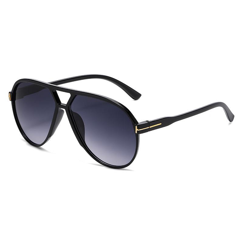 Letter T Double Beam Large Frame Toad Mirror  New Retro Sunglasses Pilot Sunglasses Sunglasses Sunglasses JH30