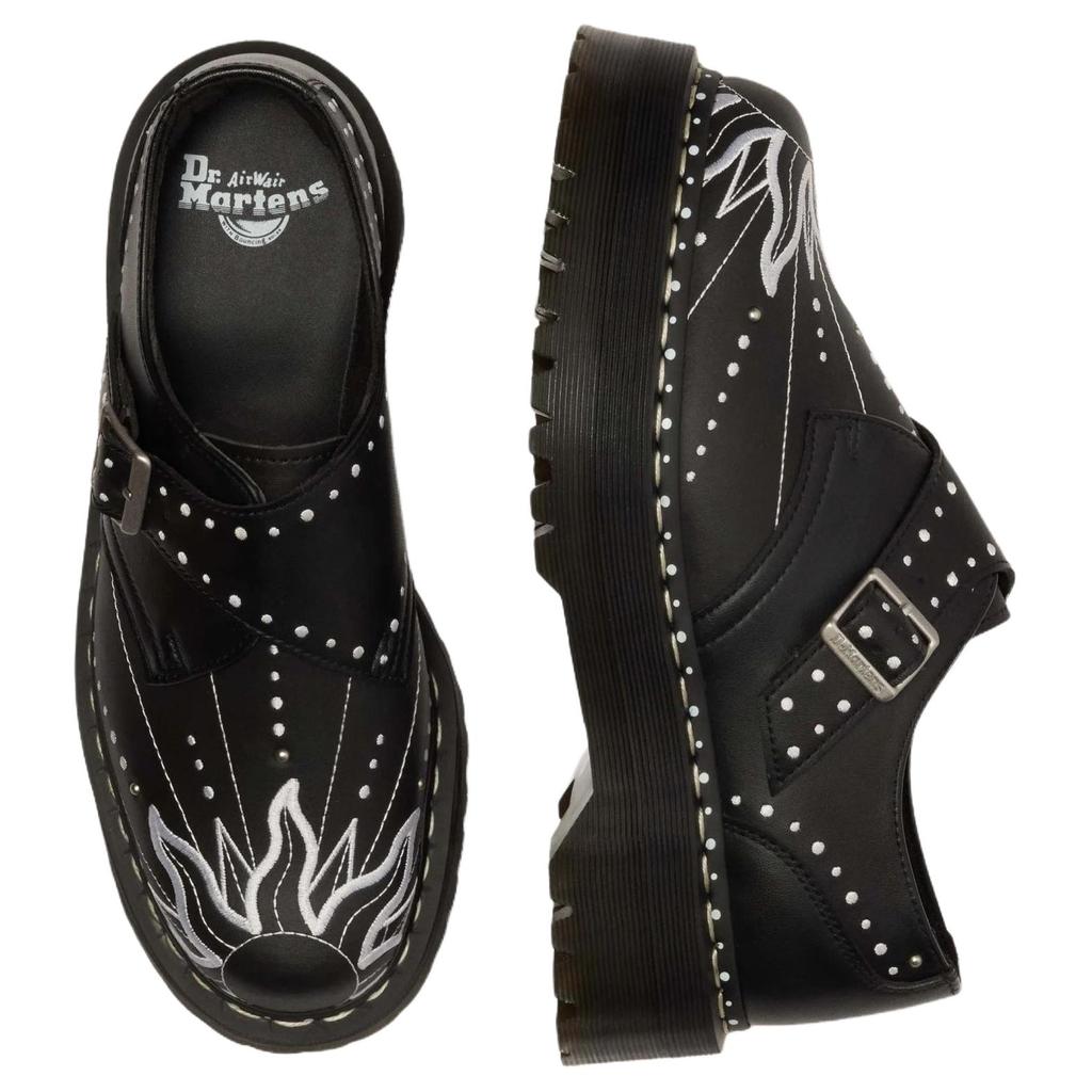 DR. Martens Monk Quad Solar Flare Leder Freizeitschuhe Unisex Schuhe Schwarz 41811001