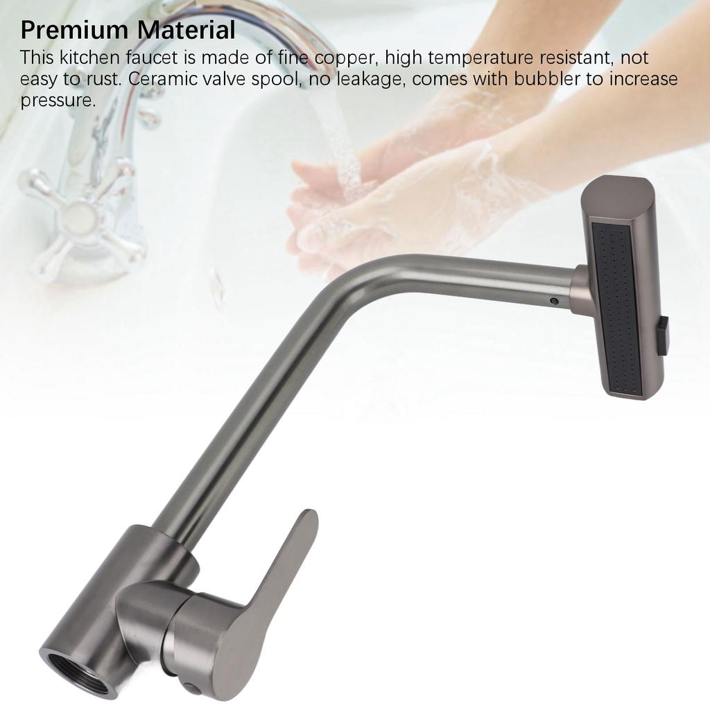 Sink Faucet Rotatable 3 Function Sprayer Single Handle Hot Cold Water Kitchen Faucet for Home Single Handle Kitchen Faucet