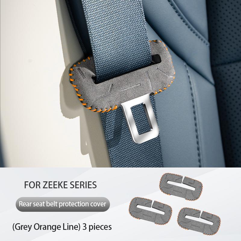 2pcs Car Seatbelt Buckle Cover For ZEEKR 001 007 X 2025 2025 2025 Suede Seat Belt Buckle Protective Cover Interior Accessories