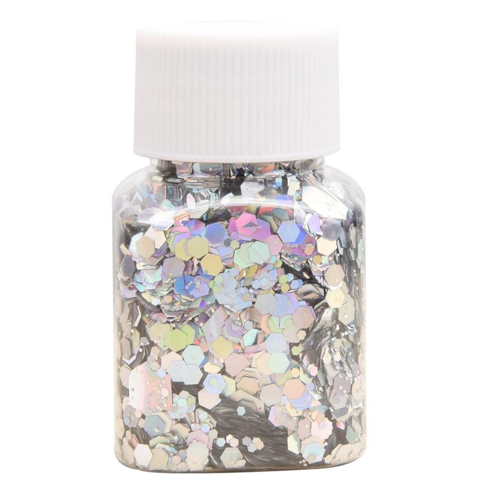 15 Colors Holographic Chunky Glitter 30G/Jar Laser Flakes Nail Glitter For Jewelry Making DIY Sewing Resin Art Craft Sequins
