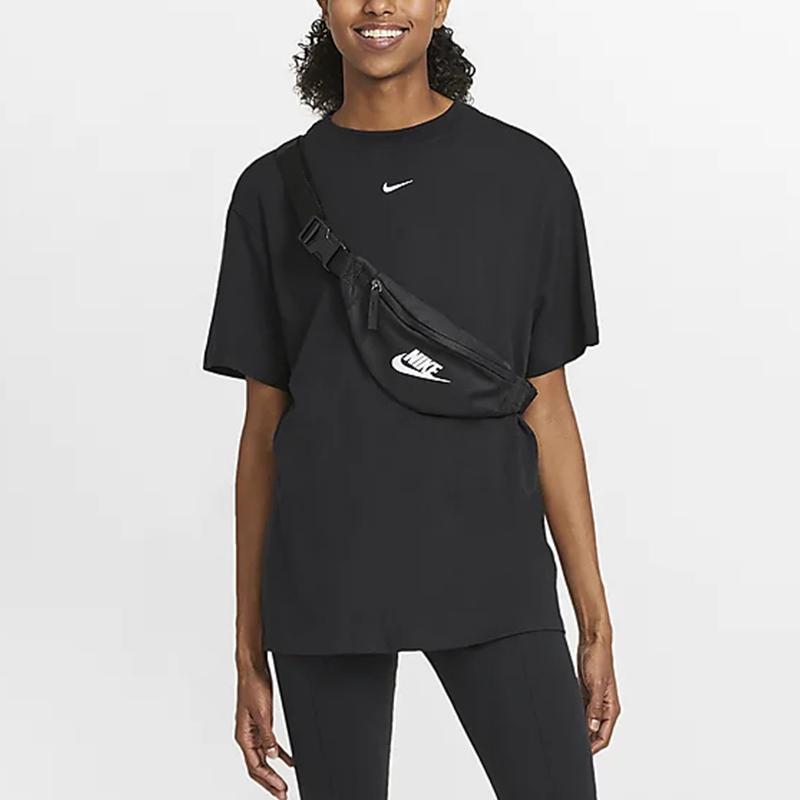Nike Solid Color Casual Crew Neck Short Sleeve T-Shirt Women Tops Black DH4256-010