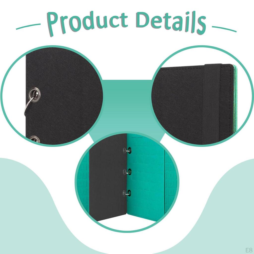 Enamel Pin Carrying Organizer Storage Binder Felt Material Multipurpose Flip Page Design