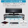 Doowiit Monitor Storage Desktop Monitor Stand with Keyboard Printer 52cm 30kg Weight Wood Stand, 2-Tier Rack, Stand, Stable, PC/LCD Storage, Storage,