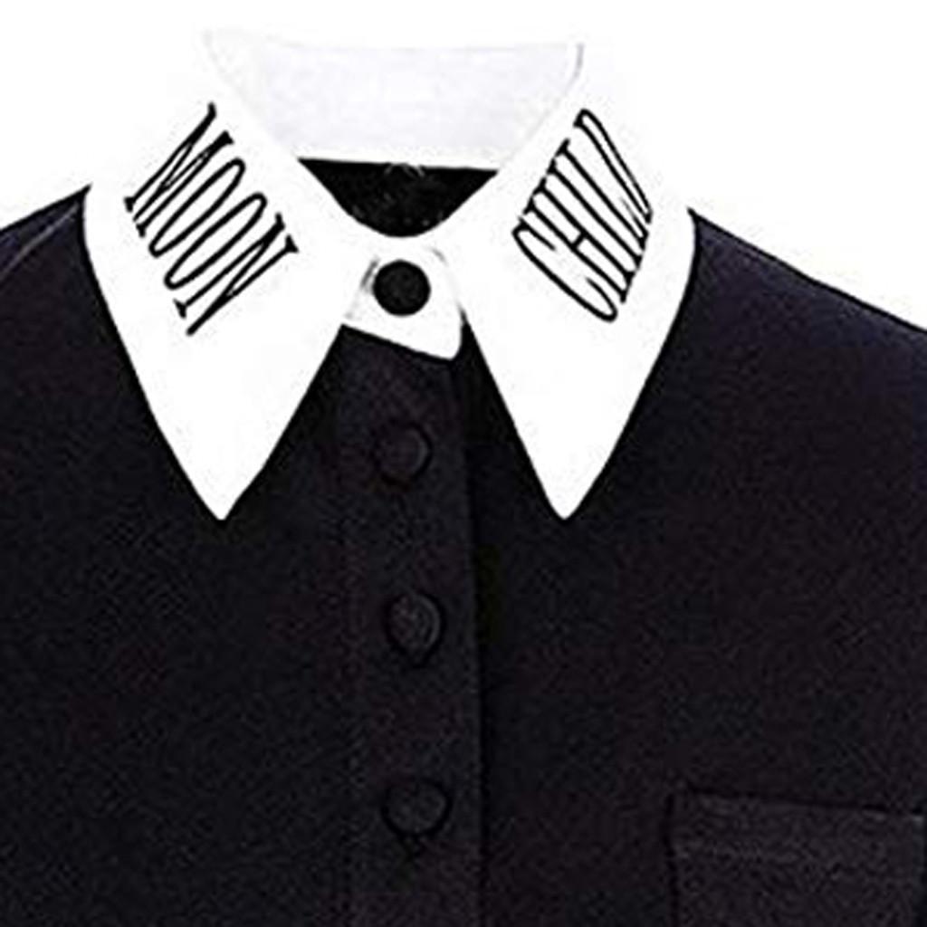 goth collared shirt