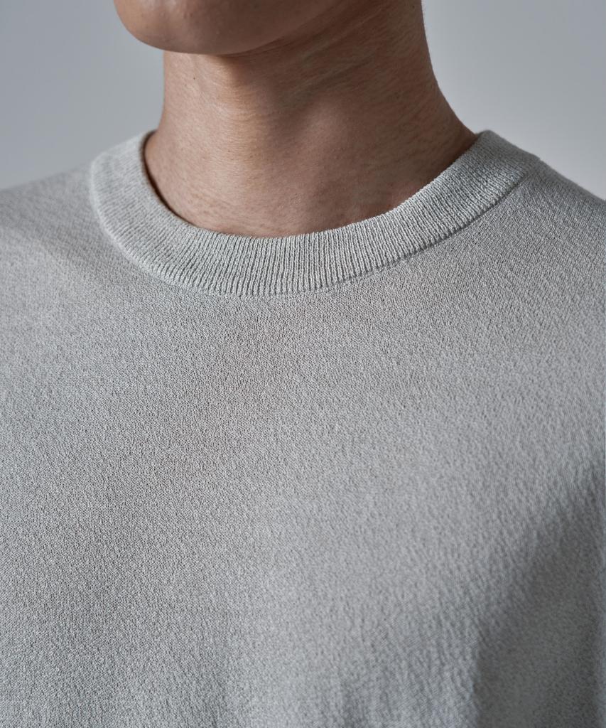 WAAR M1092 Airy Round Knit_Light Gray