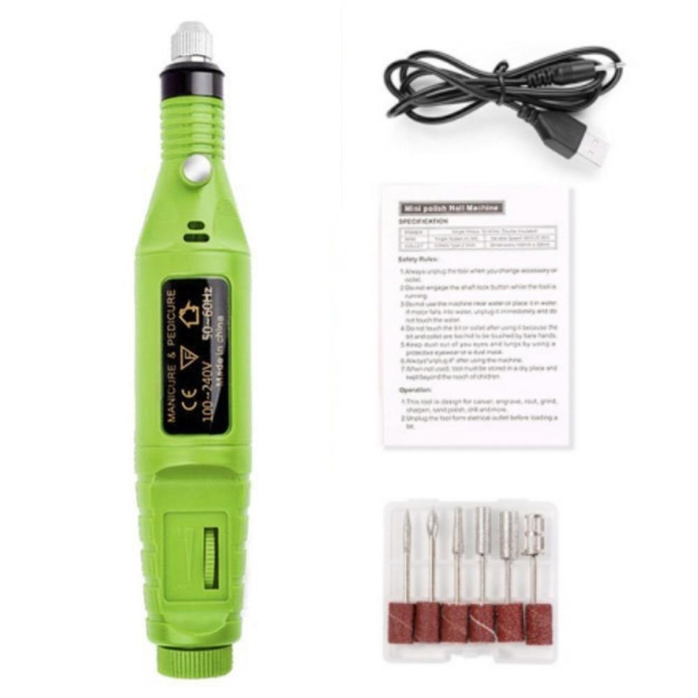 High-Speed Nail Sander Set Professional Manicure Mill Equipment Sanding File Pen  Nail Salon