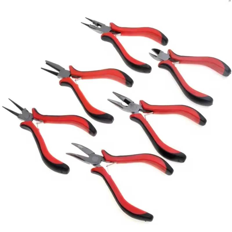 1pcs DIY Jewelry Pliers Tools Equipment Round-Nose Pliers Needle Nose Pliers For Handcraft Beadwork Wire Cutter Pliers