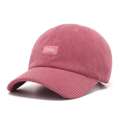 NATIONAL GEOGRAPHIC National Geographic N253AHA510 Boné de Basebol de Veludo Cotelê D ROSA