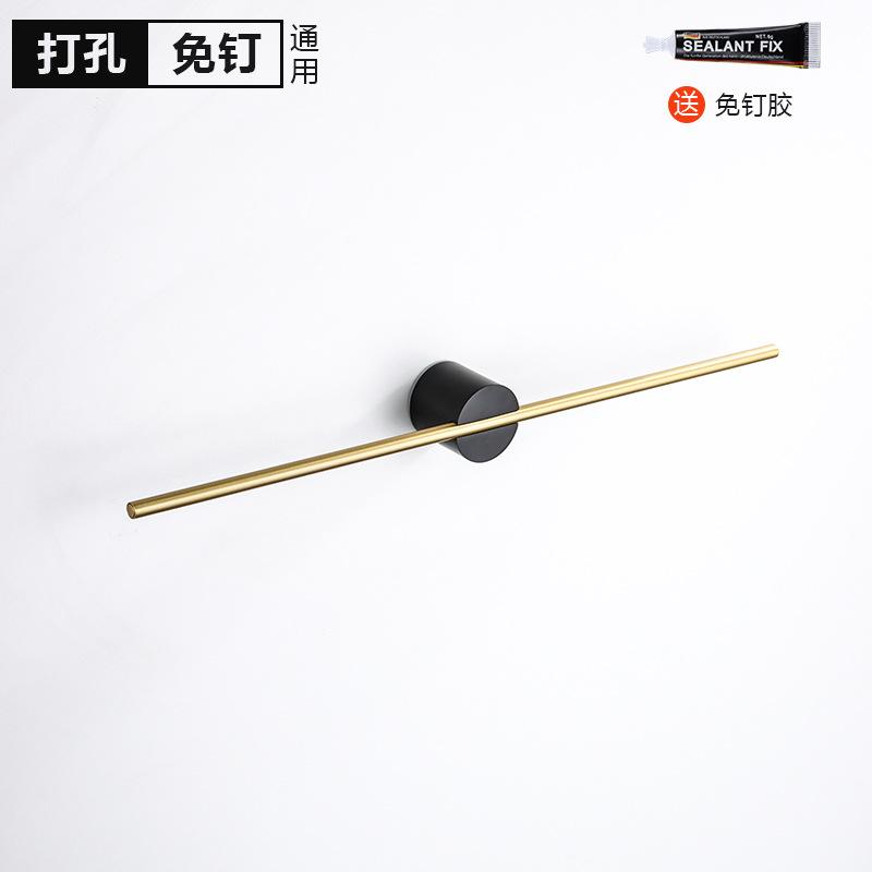 40/50cm Movable Towel Bar Towel Hanger Bath Towel Holder Wall Towel Bar Space Aluminum Bathroom Shelf Kitchen Storage Rack