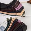 Thickened Plush Thermal Socks Autumn Winter Women Girls Solid Color Trendy Middle Tube Socks Soft Comfortable Casual Floor Socks