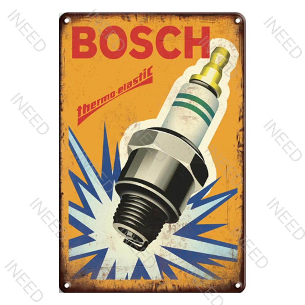 Vintage Metal Tin Signs  NGK Spark Plugs Gulf Garage Oil Motor Posters Wall Decoration Man Cave Cafe Club Retro Posters Plaque