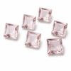 AAA Rose Quartz Square Faceted Gemstone Calibrated Loose Stone Natural Pink Quartz Love Stone for Jewelry Making Cabochon Supply