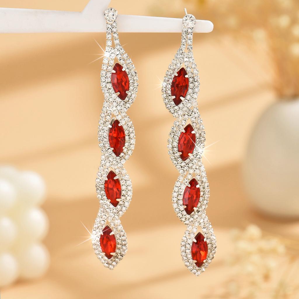 2 paia di orecchini da donna alla moda e affascinanti a forma di fiore con zirconi, per viaggi all'aperto, carnevale, feste, regali per le feste