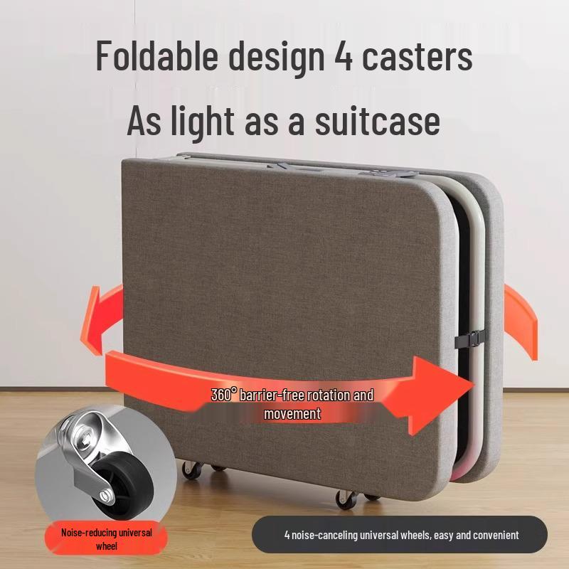 Portable Folding Iron Bed: Compact, Durable, Ideal for Office Naps & Rental Rooms