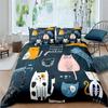 Heimtextil Cartoons Niedliche Katze Bettbezug Bettdeckenbezug Kissenbezug Junge Mädchen 23-teiliges Polyester Bettwäscheset King Queen Einzelgröße