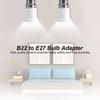 4/10/20/50pcs B22 to E27 Bulb Adapters Bayonet Lamp Base to Screw E26 E27 Bulb Holder Converter Two-Pin Socket to Edison Base