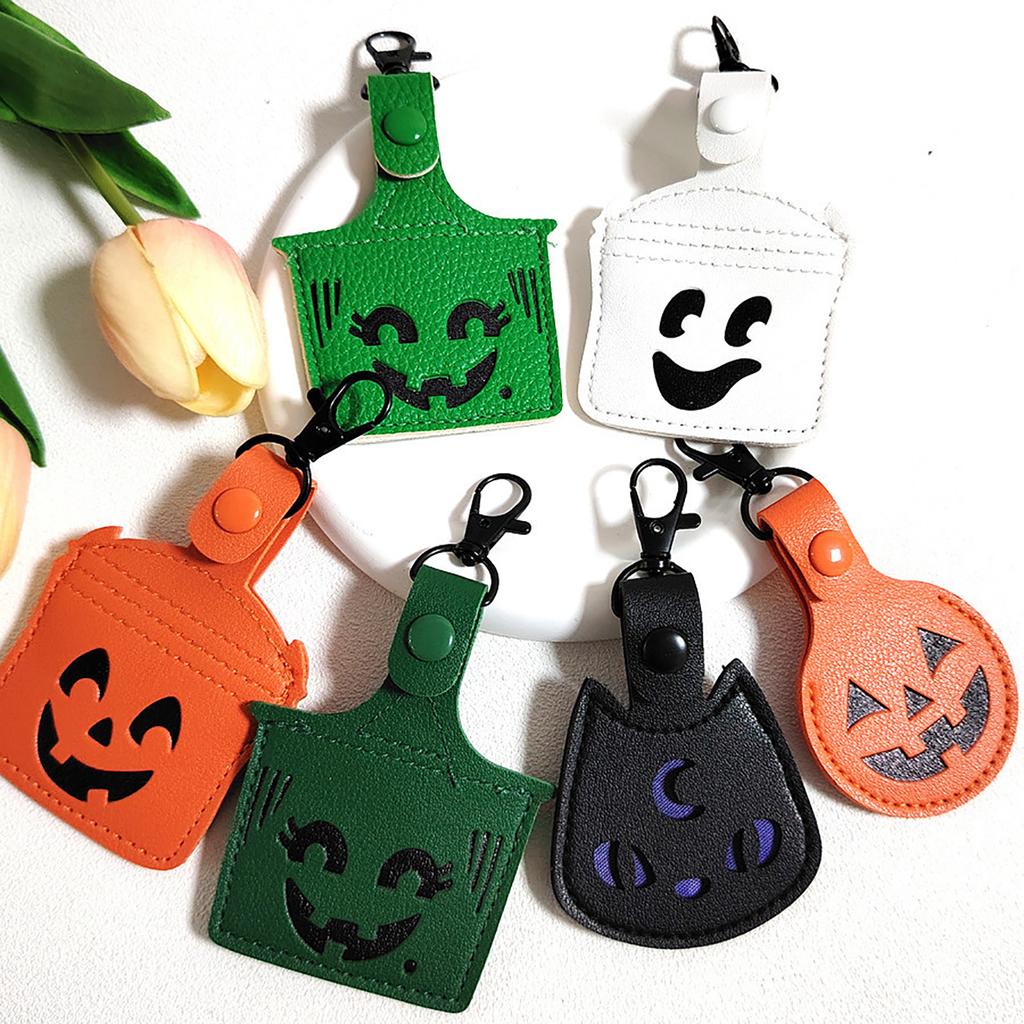 Premium Leather Protective Case Keychain Holder For Smart Device Accessory