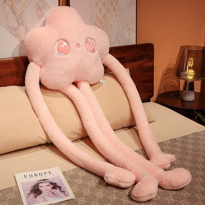 Stretchable Flower And Star Plush Pillow For Home And Bed