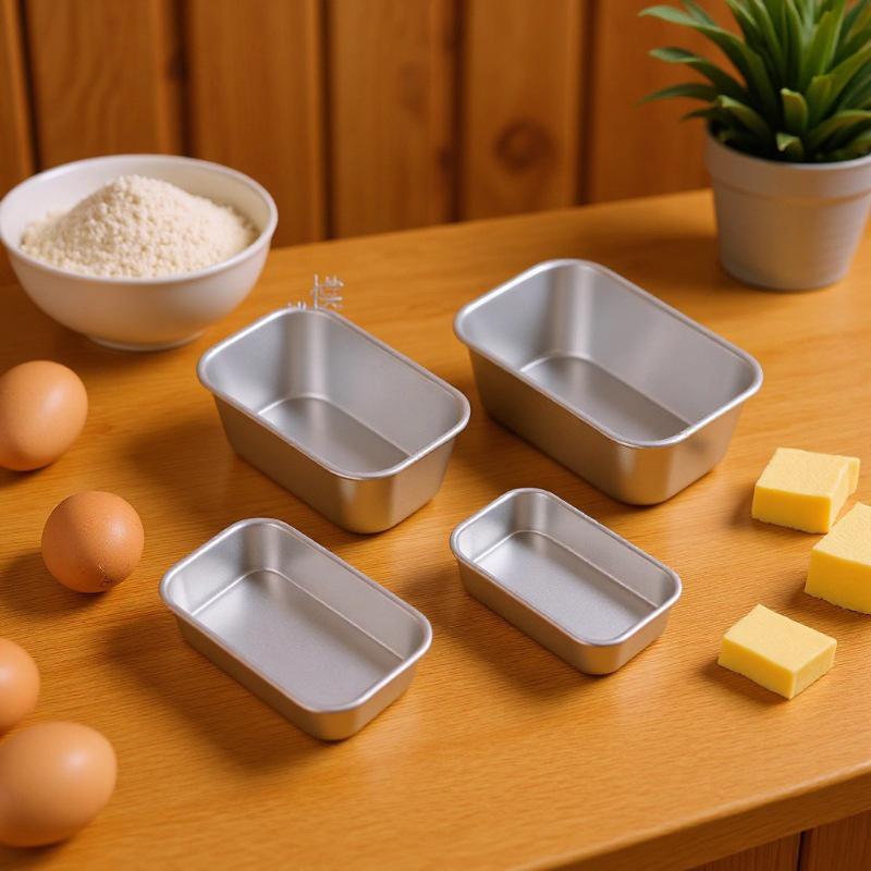 1Pcs Air Fryer Baking Mold Set, Non-Stick Aluminum Tray For Cake Cookie Bread, Rectangular Baking Pan, Kitchen Baking Essentials