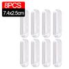 12/4PCS Self-Adhesive Sliding Door Handle Transparent Plastic Soft PU Door Handle Kitchen Cabinet Glass Sliding Drawer Handle