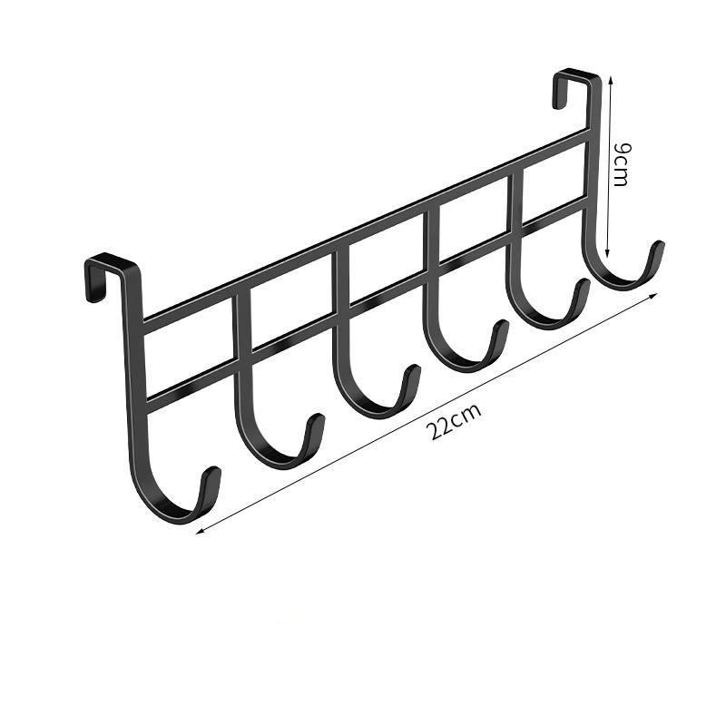 Over The Door Storage Hooks No Drill Heavy Duty Hanging Organizer Rack for Bedroom Bathroom Towel Hat