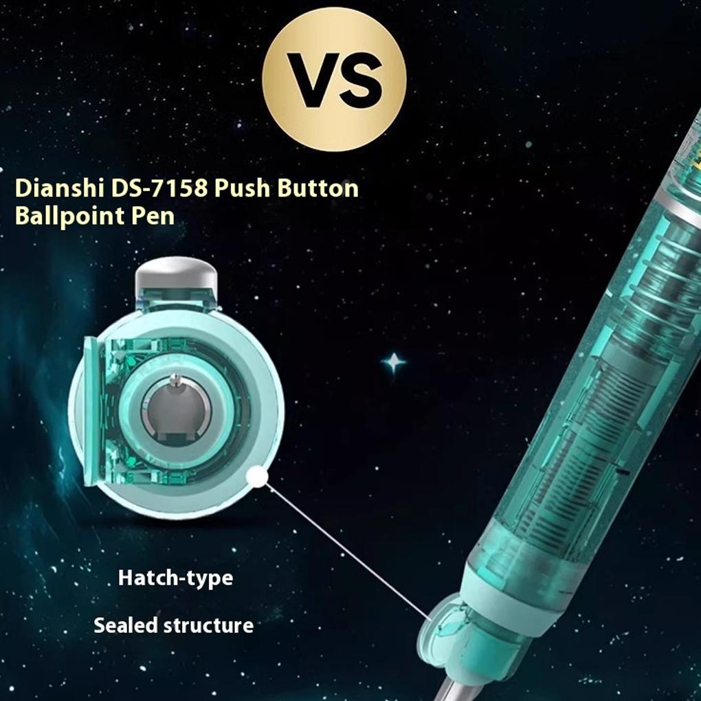 Push-Type Retractable Fountain Pen Timeless Ds7158 Pilot Pen with Small Compartment Technology Inkless Writing Practice