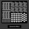 72Pcs Bike Reflective Stickers Reflective Decals Self-Adhesive Waterproof Reflective Tape Night Safety Sticker Reflector