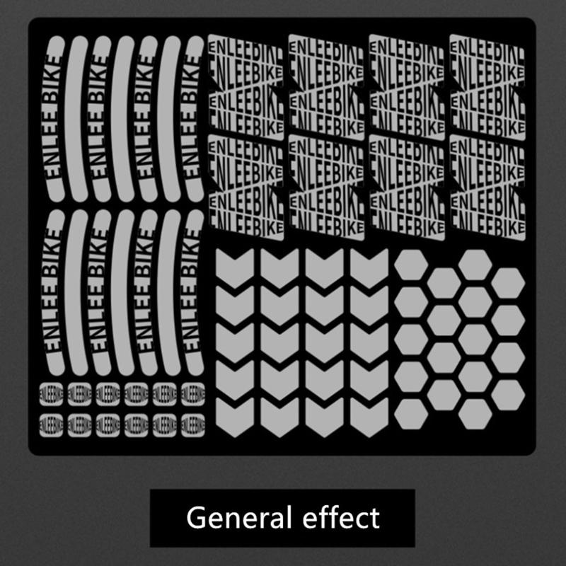 72Pcs Bike Reflective Stickers Reflective Decals Self-Adhesive Waterproof Reflective Tape Night Safety Sticker Reflector