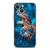 Eagle Phone Case For iPhone 17 16 15 Pro Max 11 12 13 14 7 8 Plus SE 2020 X XR XS Cover Soft Black
