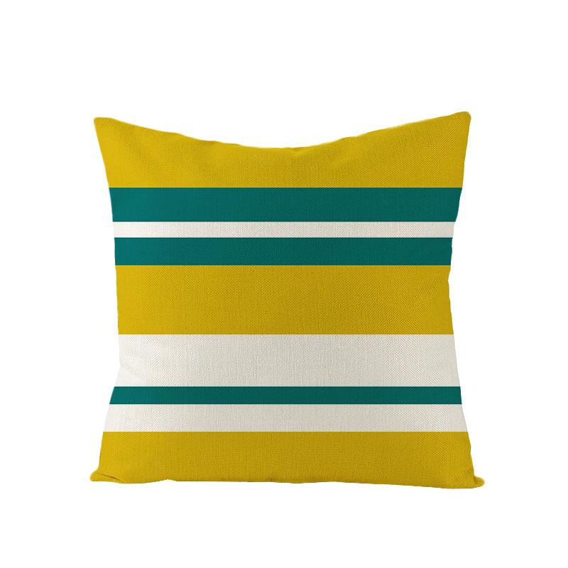 Nordische Geometrische Abstrakte Serie Polyester Bedruckter Kissenbezug Sofakissenbezug Heimtextilien